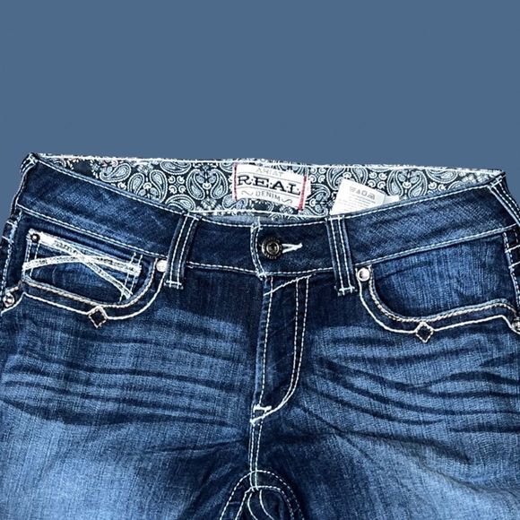 Ariat Medium Wash Bootcut Jeans Size 32x31 - Picture 5 of 5